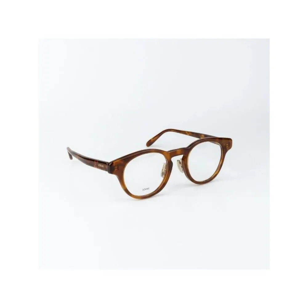 Loewe Women Eyeglasses Blonde Havana Round LW50085F 053 NEW AUTHENTIC